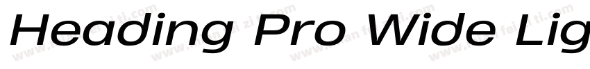 Heading Pro Wide Lig字体转换